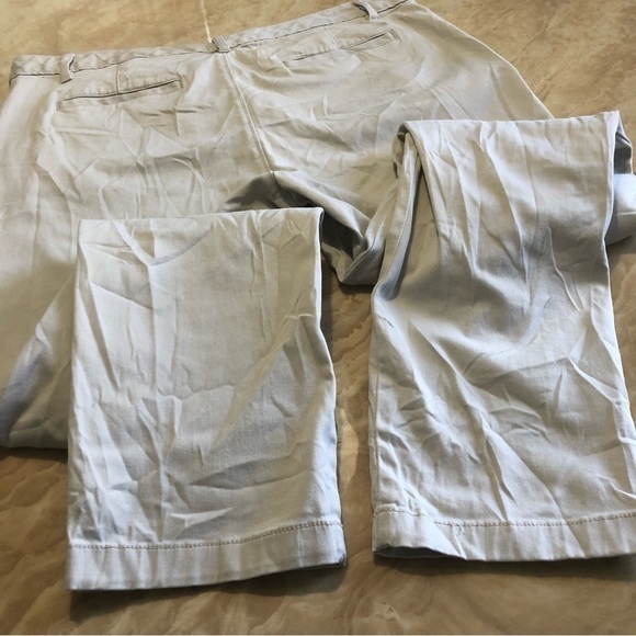 EDDIE bauer jeans womens size 12 white boyfriend fit straight leg stretch pants - Picture 10 of 10